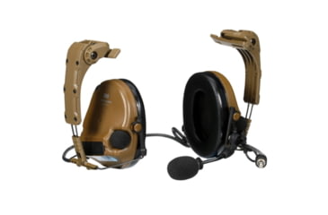 Image of 3M VI NIB Headset w/IHPS Attachment, Single Lead, Coyote Brown, MT20H682HPS-47N CY
