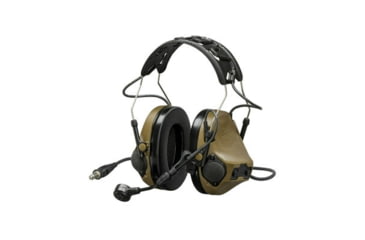 Image of 3M VIII Single Comm Headset, Nexus 4-Con, Coyote Brown, MT14H418A-47 CY
