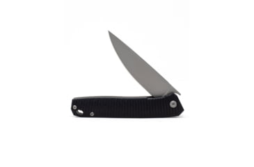 Image of 3V Gear Black React Folding Knife - Grooved G10/TI Coated, black-react-folding-knife-grooved-g10-ti-coated