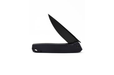 Image of 3V Gear Black React Folding Knife, 3in, 8Cr14MoV, Drop Point Blade, Plain G10, Black Handle, Black Coated, Black/Black, 6.5 inch, b-r-fk-plain-g10-b-coa