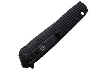 Image of 3V Gear Join Or Die React Folding Knife, 3.75in Closed, 3in, 8Cr14MoV, Black Coated Blade, Black Grooved G10 Handle, VVV-GB-BC-JOIN