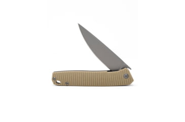 Image of 3V Gear Tan React Folding Knife - Grooved G10/TI Coated, tan-react-folding-knife-grooved-g10-ti-coated