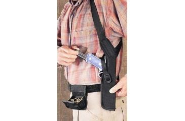 Image of Uncle Mike's 4 1/2 - 5 inch barrel large autos, open end, safety strap rotates to secure autos either on grip or at the hammer