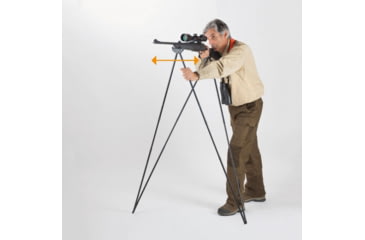 Image of 4 Stable Sticks Bush Essential Shooting Sticks, Dark Grey, BEB