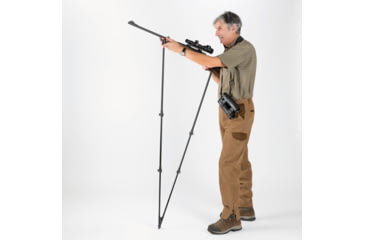 Image of 4 Stable Sticks Monteria Shooting Stick, Black, MONTERIA