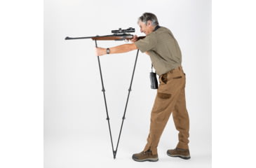 Image of 4 Stable Sticks Monteria Shooting Stick, Black, MONTERIA