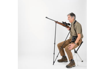 Image of 4 Stable Sticks Monteria Shooting Stick, Black, MONTERIA