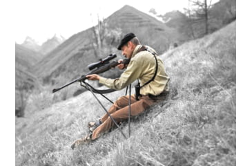 Image of 4 Stable Sticks Sit Shooting Stick, Black, 4SS-SIT