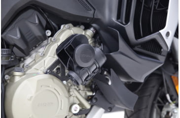 Image of Denali Electronics Horn Mount for Ducati Multistrada V4, Black, One Size, horn-mtducati-mtrada-v4