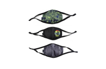 Image of Body Glove Mens 3-Piece Face Mask Set - Abstract, Solid with Logo, Tie Dye 1F04C7A2, One Size Adult, Abstract, Solid with Logos, BMMSK-3MIX-PK4