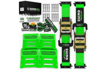 Image of Rhino Usa UTV Wheel Chock Tie-Down Kit, TD-SSCHOCK-RED