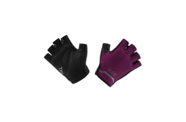 Image of GOREWEAR C5 Short Gloves in Black/Process Purple Large 94C5C1D6, 100592-99BQ-8