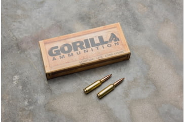 Image of Gorilla Ammunition 6.5mm Creedmoor 142 Grain Sierra MatchKing Rifle Ammo, 20 Rounds, Copper, 20 Rounds, gpf-660