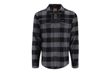 Image of Simms Fishing Products Ms Gallatin Flannel Fishing Shirt D67BB70A, Slate Buffalo Check, S, 11896-1209-20