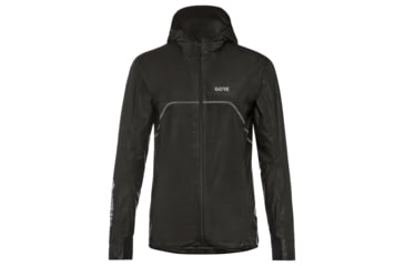 Image of GOREWEAR R7 Womens GORE-TEX SHAKEDRYTM Trail Hooded Running Jacket in Black XL 16-18 Regular fit Waterproof E526EA0B, 100458-9900-44