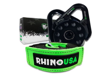 Image of Rhino USA Snatch Block + Tree Saver Combo C284F0B5, SNATCH-SAVER-COMBO