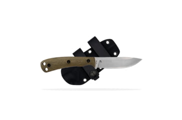 Image of Shield Arms SKT ASCENT KNIFE - BROWN BURLAP, DROP POINT, PLAIN EDGE, 3.6 BLADE, MICARTA HANDLE B8AC523C, SLDSKTASCREGSWODG10