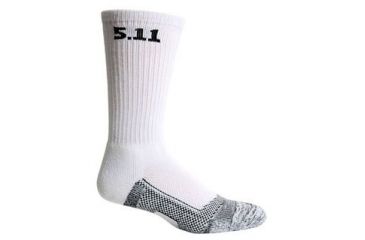 Image of 5.11 Level II 6&quot; Sock - Extra Thick White 59226-010-L