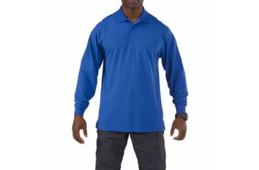 Image of 5.11 Tactical Professional Long Sleeve Polo - Men's, 3XL, Regular, Academy Blue, 42056-692-3XL