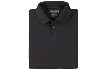 Image of 5.11 Tactical Professional Long Sleeve Polo - Men's, 4XL, Tall, Black, 42056T-019-4XL