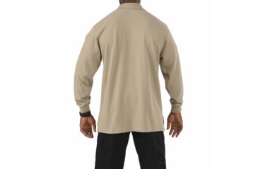 Image of 5.11 Tactical Professional Long Sleeve Polo - Men's, 5XL, Tall, Silver Tan, 42056T-160-5XL