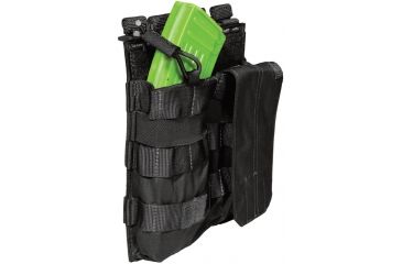 Image of 5.11 Tactical Double AK Bungee w/Cover, Black, One Size, 56159-019-1 SZ