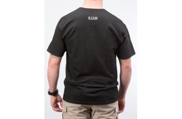 Image of 5.11 Tactical Embroidered Flag T-shirt, Black - 41006CR019S