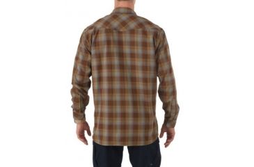 Image of 5.11 Tactical Flannel Long Sleeve Shirt, Bark - 72404115XXL
