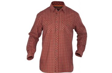 Image of 5.11 Tactical Flannel Long Sleeve Shirt, Ox Blood - 72404469M