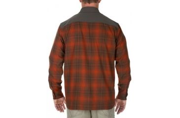 Image of 5.11 Tactical Mens Sidewinder Flannel Button Down Shirt, Fireball, 2XL 72446-521-2XL