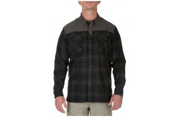 Image of 5.11 Tactical Mens Sidewinder Flannel Button Down Shirt, Grenade, S 72446-828-S