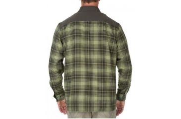 Image of 5.11 Tactical Mens Sidewinder Flannel Button Down Shirt, Mosstone, L 72446-861-L