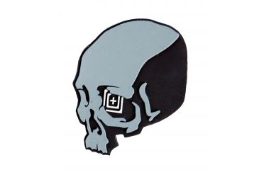 Image of 5.11 Tactical Skull Shot Patch, Grey 81010-29-1 SZ