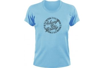 Image of 5.11 Tactical Women's Always Be Ready Circle Logo T Shirt - Sky Blue - XL 31002AA-669-XL
