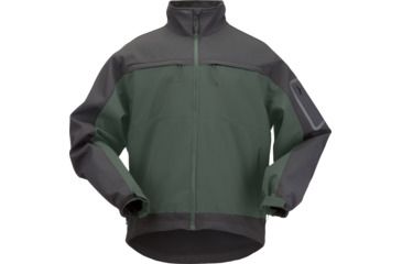 Image of 5.11 Tactical Chameleon SoftShell Jacket - Men's, Moss/Black, Extra Small, 48099-191-XS