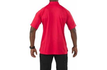 Image of 5.11 Tactical Performance Short Sleeve Polo - Men's, Tall, Range Red, 2XL, 71049T-477-2XL