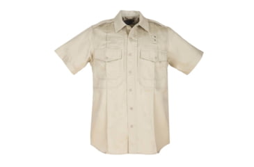 Image of 5.11 Tactical PDU Class B Short Sleeve Twill Shirt - Women's, Silver Tan, XLR, 61159-160-XL-R