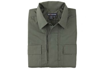 Image of 5.11 Tactical 71001 TDU Short Sleeve Ripstop Shirt, TDU Green, Medium, Tall 71001T-190-TDU Green-M
