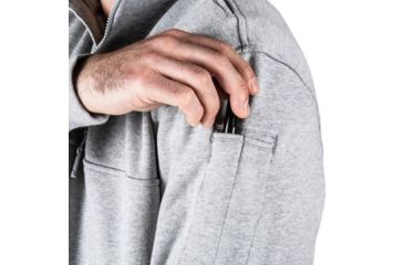 Image of 5.11 Tactical 72314 1/4 Zip Job Shirt, Heather Grey, 2XL