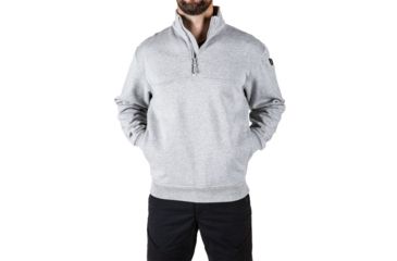 Image of 5.11 Tactical 72314 1/4 Zip Job Shirt, Heather Grey, 2XL