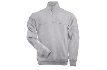 Image of 5.11 Tactical 72314 1/4 Zip Job Shirt, Heather Grey, 2XL