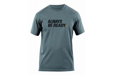 Image of 5.11 Tactical Always Be Ready Logo T Shirt - Charcoal - M 41006AZ-018-M