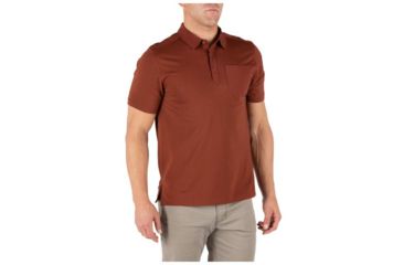 Image of 5.11 Tactical Axis Short Sleeve Polo - Mens, Mahogany, Large 41219-447-L