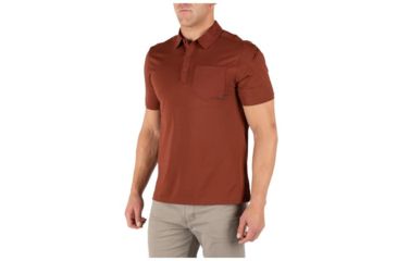 Image of 5.11 Tactical Axis Short Sleeve Polo - Mens, Mahogany, Large 41219-447-L