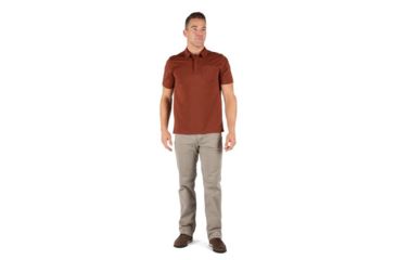 Image of 5.11 Tactical Axis Short Sleeve Polo - Mens, Mahogany, Large 41219-447-L