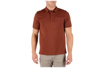 Image of 5.11 Tactical Axis Short Sleeve Polo - Mens, Mahogany, Large 41219-447-L