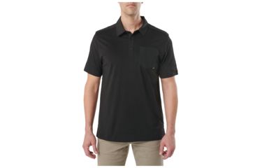 Image of 5.11 Tactical Axis Short Sleeve Polo- Mens, Black, S, 41219-019-S