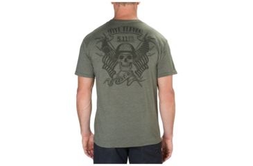 Image of 5.11 Tactical Banners &amp; Bayonets Tee, Military Green Heather - 41191RRW-223-2XL