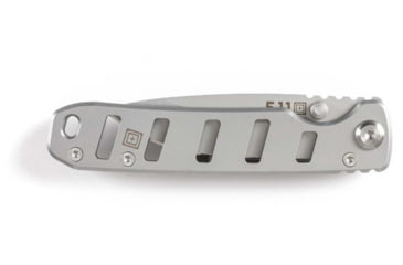 Image of 5.11 Tactical Base 3DP Folding Knife, 2.75in, Drop Point, 8CR13MOV Blade, Tumbld Steel, 1 SZ, 51156-988-1 SZ