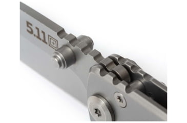 Image of 5.11 Tactical Base 3DP Folding Knife, 2.75in, Drop Point, 8CR13MOV Blade, Tumbld Steel, 1 SZ, 51156-988-1 SZ